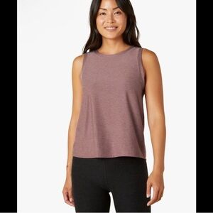 Beyond Yoga Featherweight Spacedye Balanced Muscle Tank - Sz S - Wild Orchid